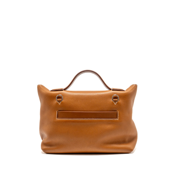 Hermes 24/24 2424 - 29 bag barenia faubourg fauve SHW stamp D