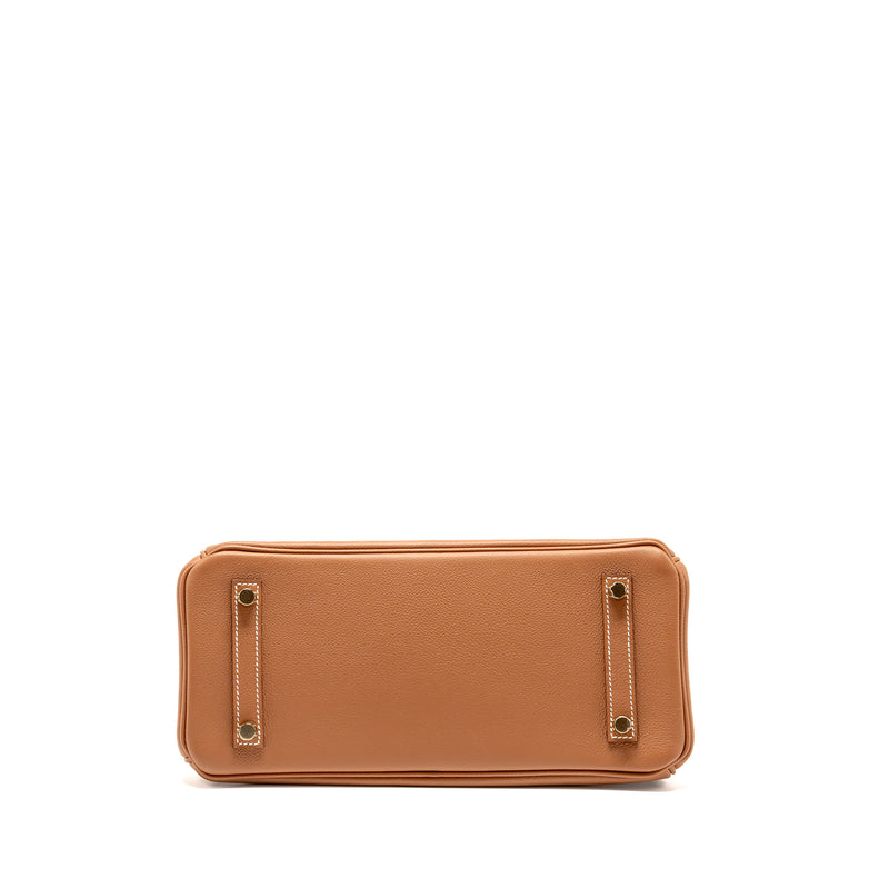 Hermes Shoulder Birkin evercolor Gold GHW Stamp K