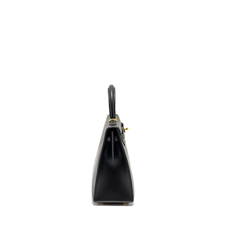 Hermes Kelly 25 Sombrero Black GHW Stamp C