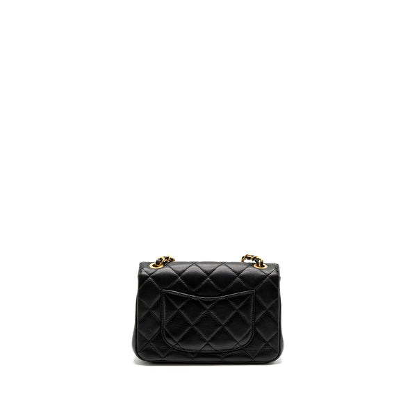Chanel limited edition quilted flap bag lambskin black GHW (microchip)