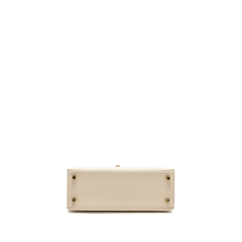 Hermes Kelly 25 Epsom Craie GHW Stamp W