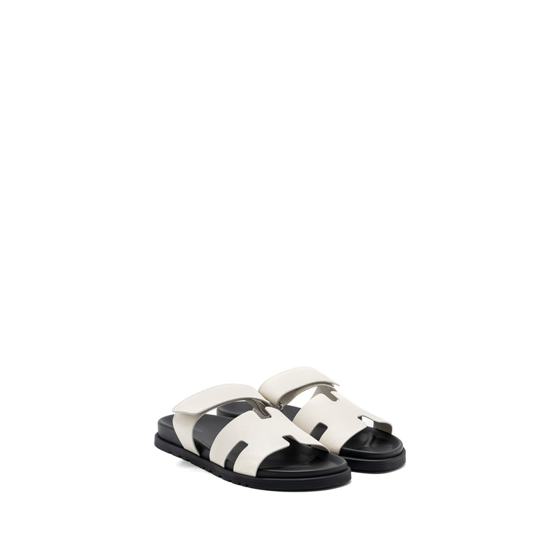 Hermes Size 42.5 Chypre Sandals Epsom Beige Glaise