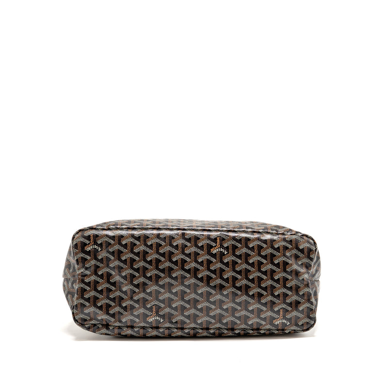 Goyard Boheme Hobo Bag Goyardine Canvas Black SHW