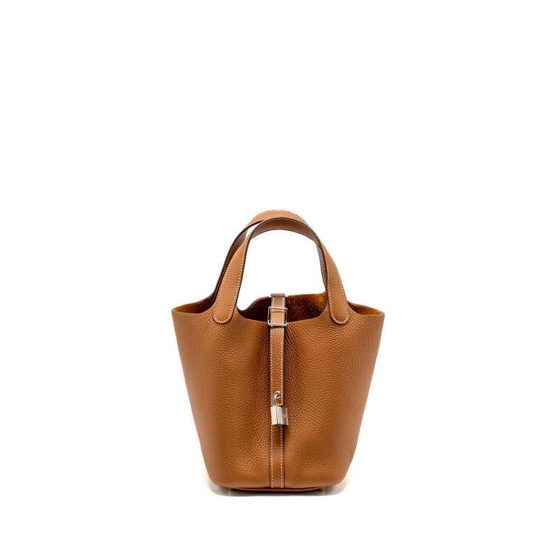 Hermes Picotin 18 Lock Bag Clemence GOLD SHW STAMP B