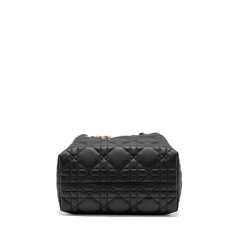 Dior Medium Dior Toujours Bag Macrocannage Calfskin Black LGHW