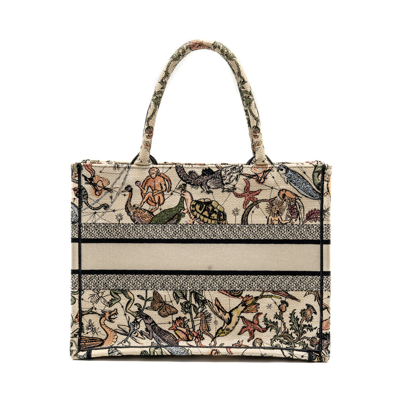 Dior Medium Book Tote Embroidery Canvas Multicolour