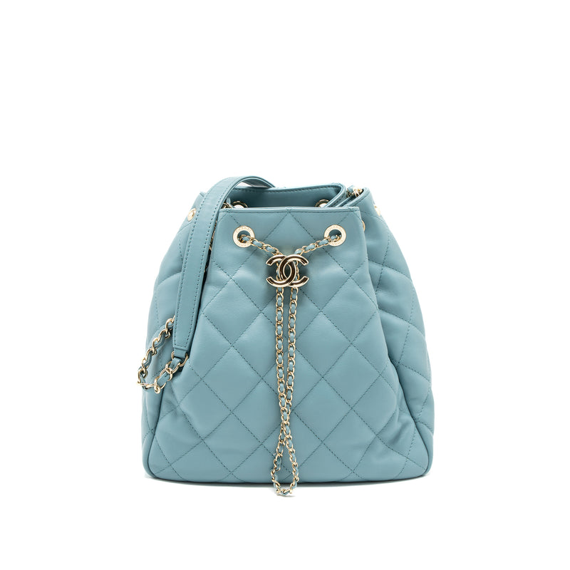 Light blue bucket bag best sale