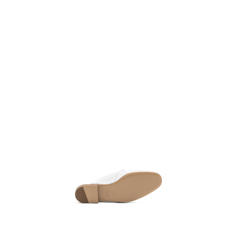 Hermes size36 oz mule calfskin blanc RGHW