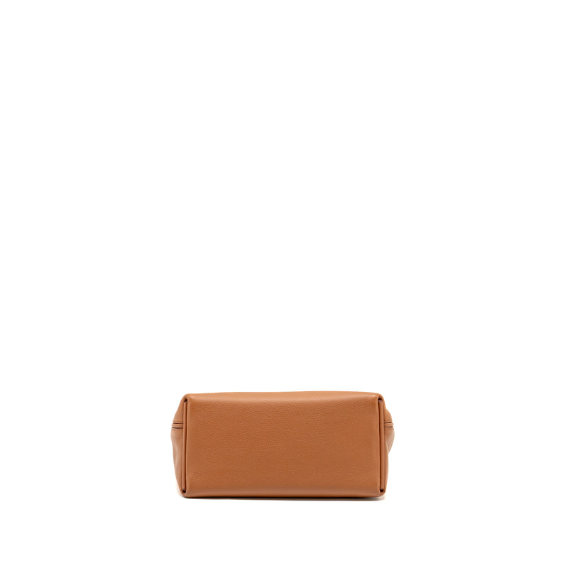 Hermes Mini 24/24 2424-21 Bag Evercolor/Swift Gold SHW Stamp Z