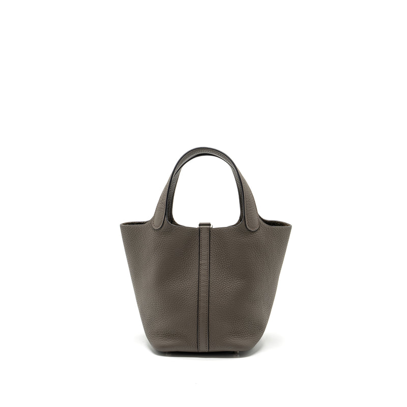 Hermes picotin 18 clemence Gris Etain SHW Stamp Y