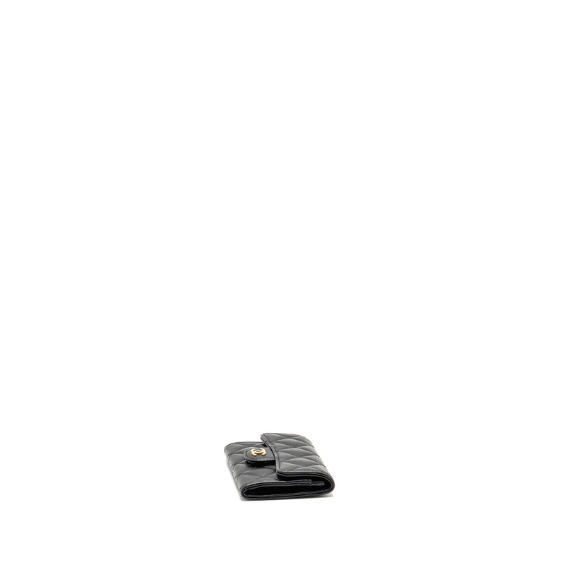 Chanel Classic Flap Card Holder Lambskin Black GHW