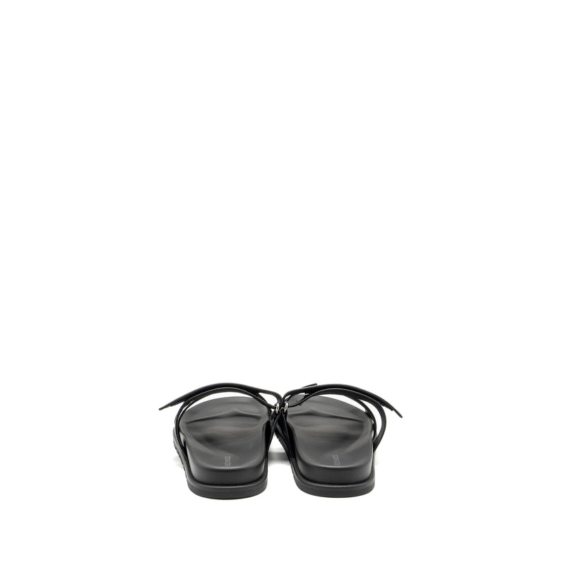 Hermes Size 42 Homme Chypre Sandals Black