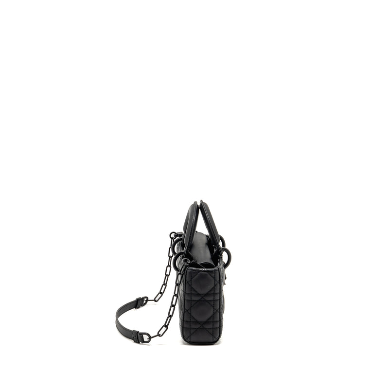 Dior Small Lady D-Joy Bag Black Ultramatte Calfskin So Black