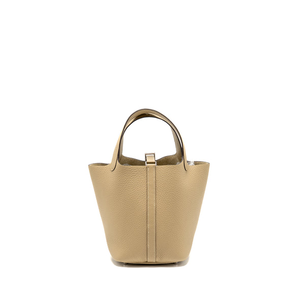 Hermes picotin 18 lock bag clemence trench SHW Stamp K