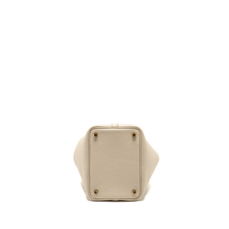 Hermes Picotin 18 Lock Bag clemence beton GHW stamp U