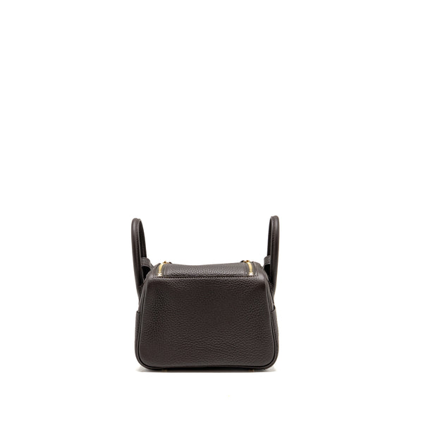 Hermes Mini Lindy Clemence T3 Bai-Brun LGHW Stamp K