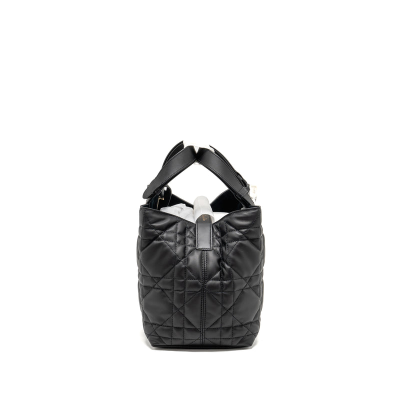 Dior Medium Dior Toujours Bag Macrocannage Calfskin Black LGHW