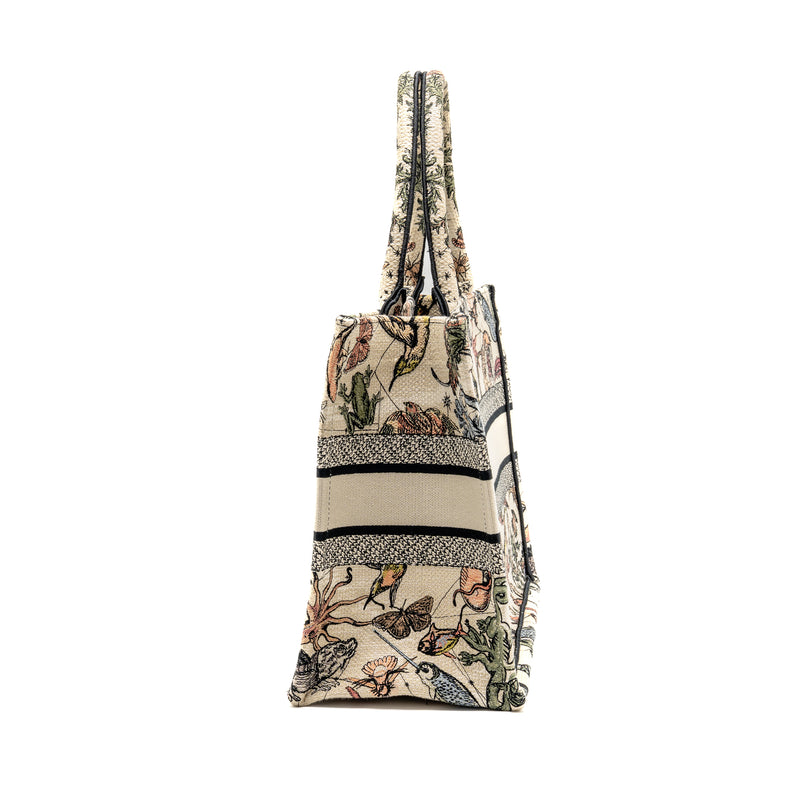 Dior Medium Book Tote Embroidery Canvas Multicolour