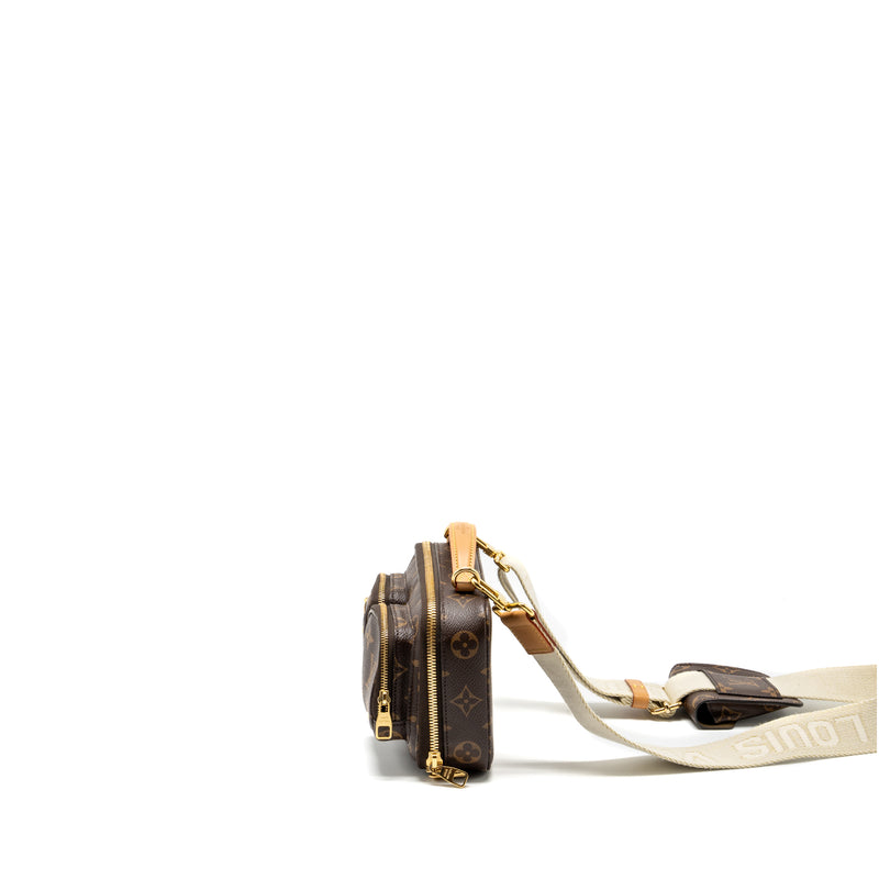 Louis Vuitton utility crossbody bag monogram canvas GHW