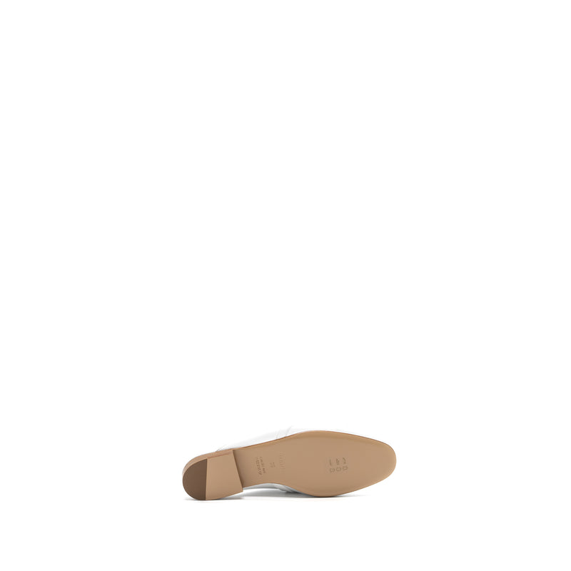 Hermes size36 oz mule calfskin blanc RGHW