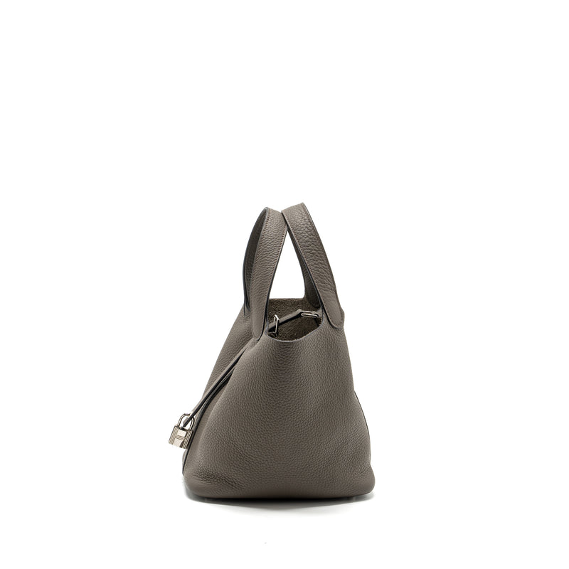 Hermes picotin 18 clemence Gris Etain SHW Stamp Y