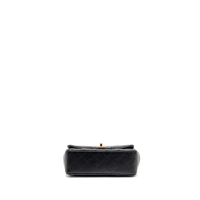 Chanel Coco Charms Mini Rectangular Flap Bag Lambskin Black LGHW