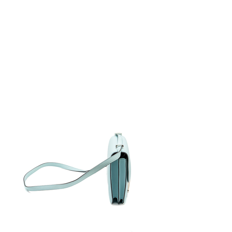 Hermes Mini Constance Swift Blue Zephyr / Cactus SHW stamp Y