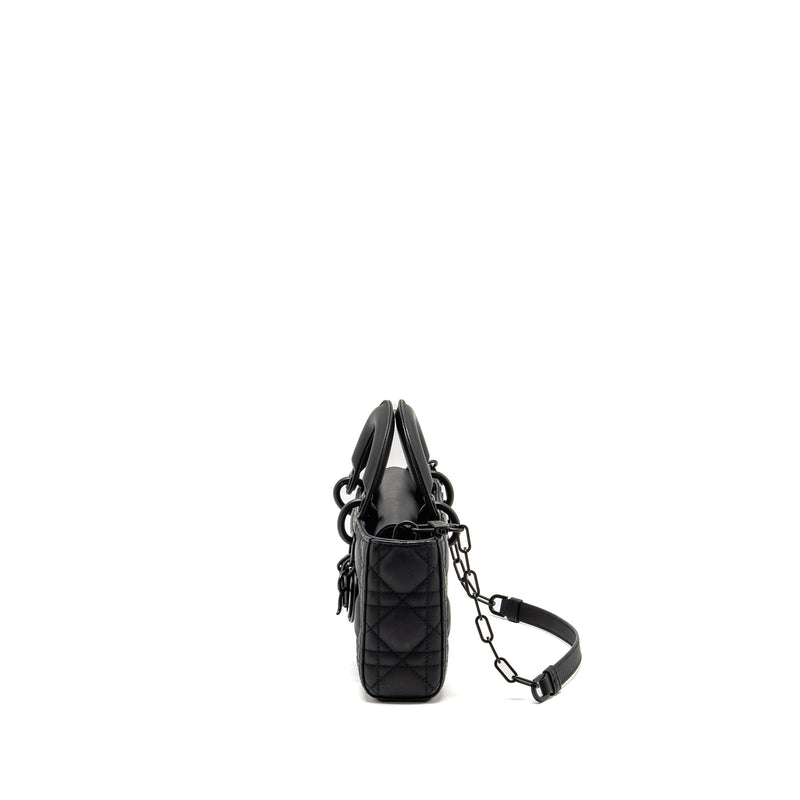 Dior Small Lady D-Joy Bag Black Ultramatte Calfskin So Black