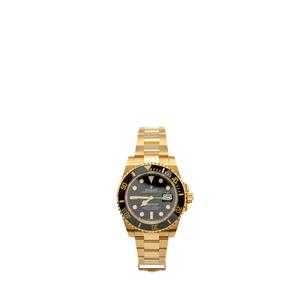 Rolex Submariner date oyster 41mm yellow gold model: M116618LN