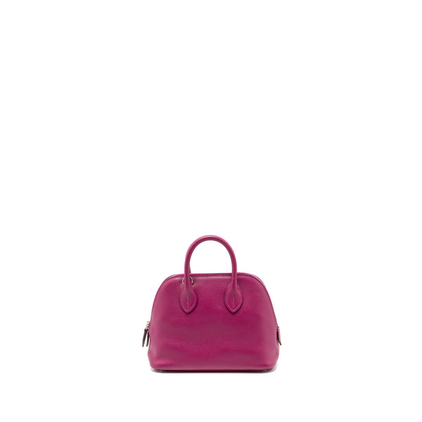 Hermes Mini Bolide Evercolor Rose Pourpre SHW Stamp C