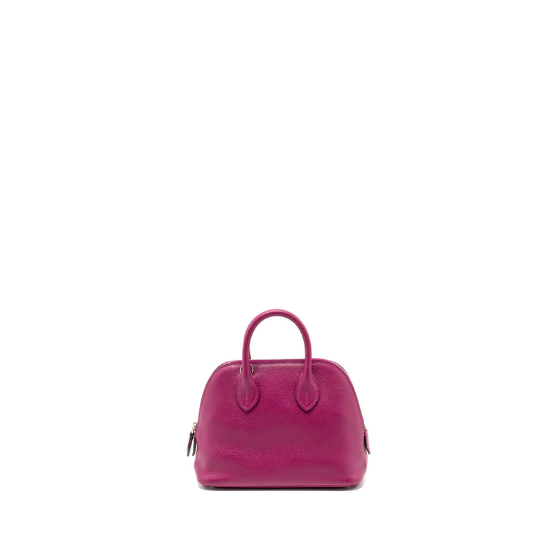 Hermes Mini Bolide Evercolor Rose Pourpre SHW Stamp C