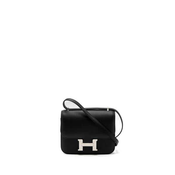 Hermes mini constance epsom black SHW stamp B (new version)