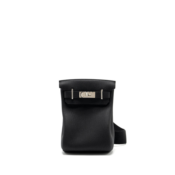 Hermes Hac A Dos Pm Backpack Togo Black SHW Stamp W