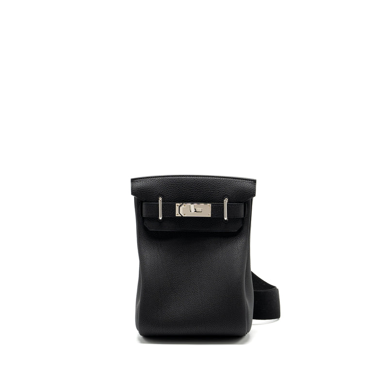Hermes Hac A Dos Pm Backpack Togo Black SHW Stamp W