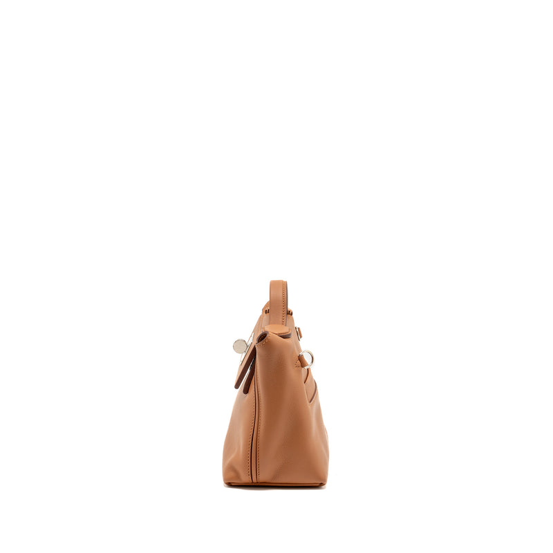 Hermes Mini 24/24 2424-21 Bag Evercolor/Swift Gold SHW Stamp Z