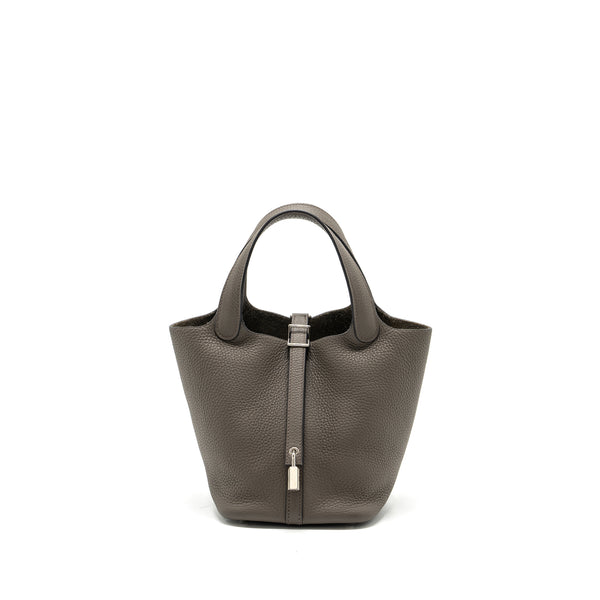 Hermes picotin 18 clemence Gris Etain SHW Stamp Y