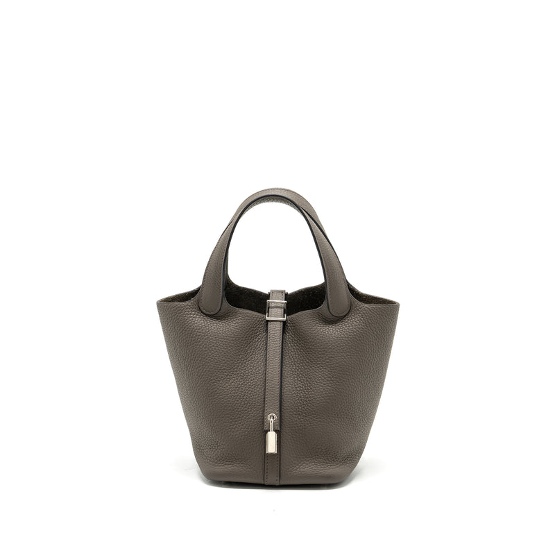 Hermes picotin 18 clemence Gris Etain SHW Stamp Y