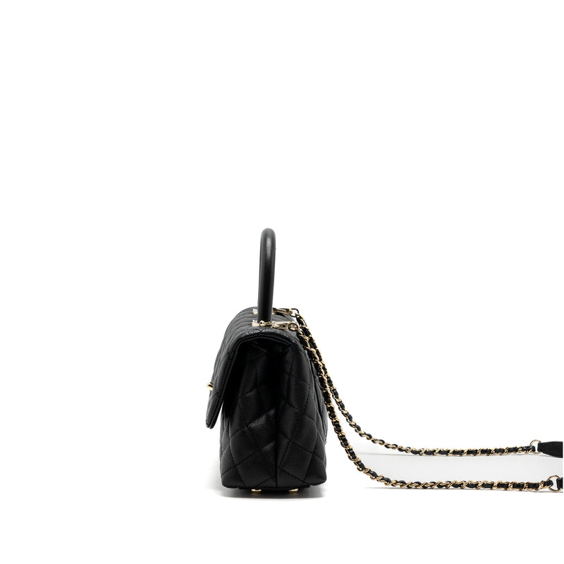 Chanel Small Coco Handle Caviar Black LGHW