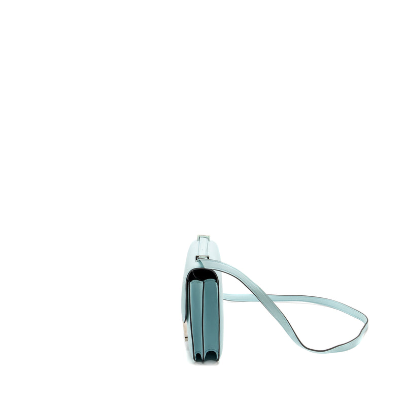 Hermes Mini Constance Swift Blue Zephyr / Cactus SHW stamp Y