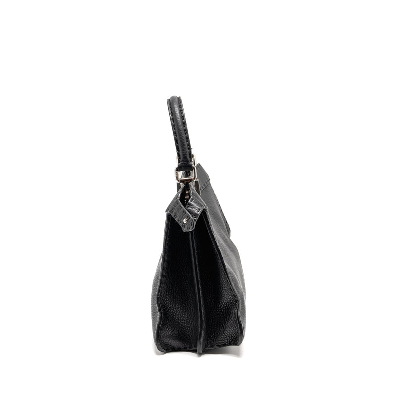 Fendi Medium Peekaboo Bag Calfskin Black SHW