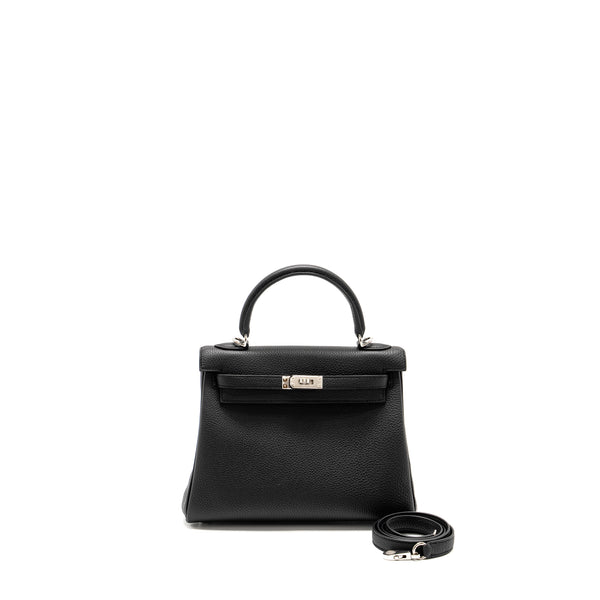Hermes Kelly 25 togo black SHW stamp B