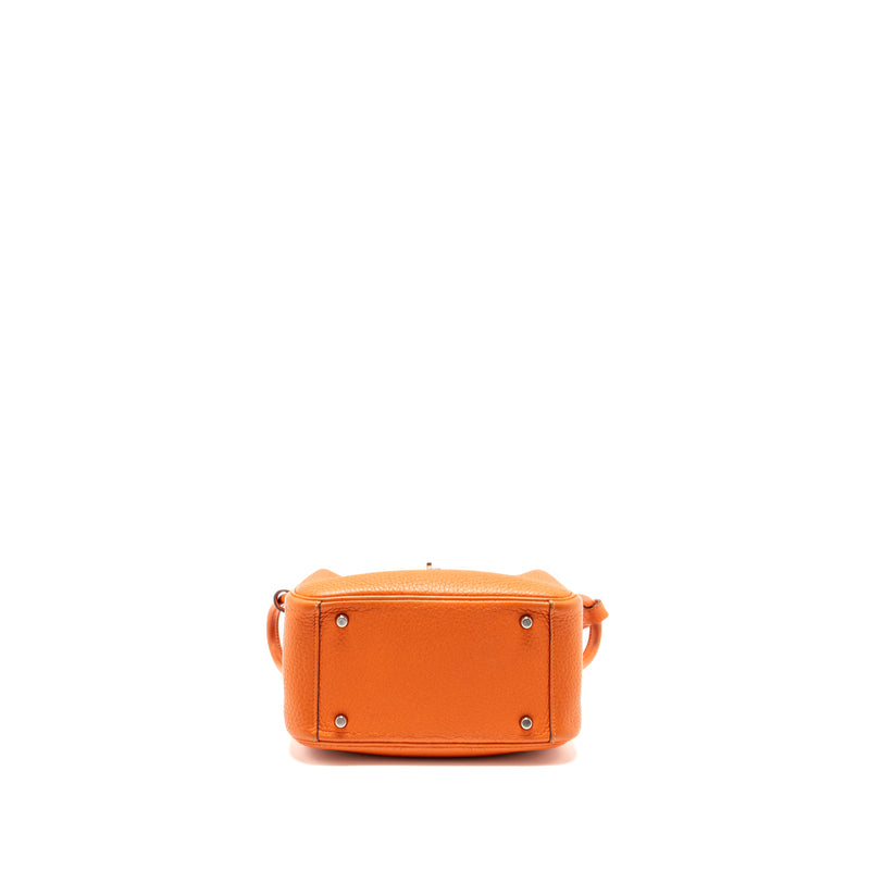 Hermes mini Lindy Clemence Feu SHW Stamp Z