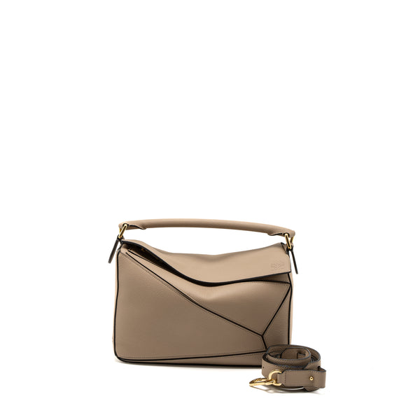 Loewe Medium Puzzle Bag Soft Grained Calfskin Sand GHW