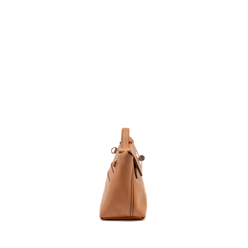 Hermes Mini 24/24 2424-21 Bag Evercolor/Swift Gold SHW Stamp Z