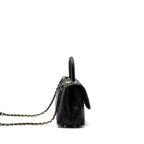 Chanel Small Coco Handle Caviar Black LGHW
