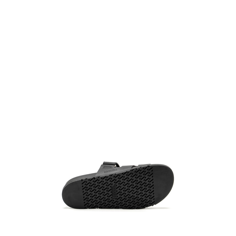 Hermes Size 41 Homme Chypre Sandals Black