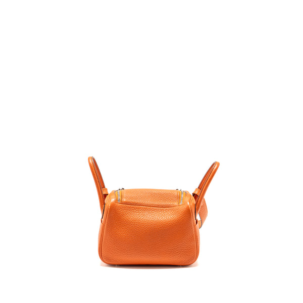 Hermes mini Lindy Clemence Feu SHW Stamp Z