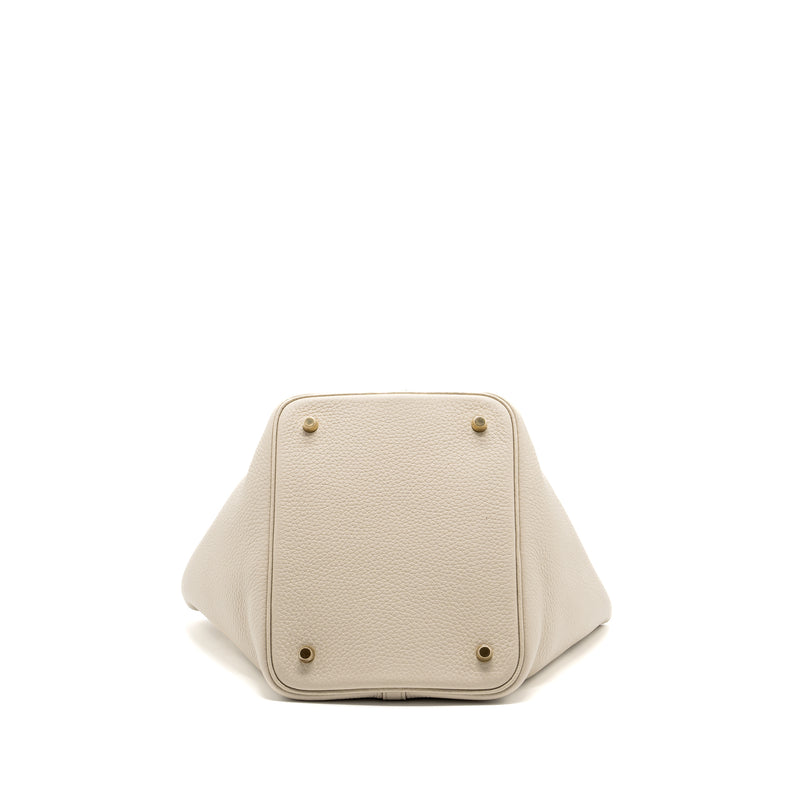 Hermes Picotin 22 lock bag Clemence Beton GHW Stamp U