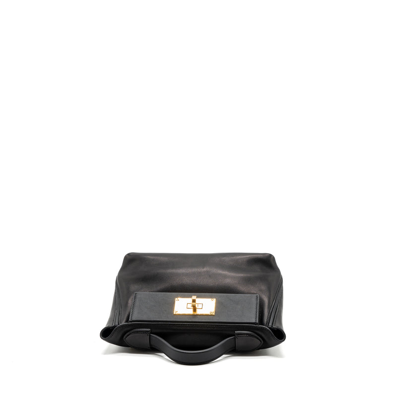 Hermes Mini 24/24 2424-21 bag swift / Volupto black GHW stamp U