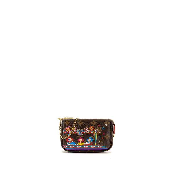 Louis Vuitton 2020 Mini Pochette 2020 Christmas Animation Bumper Cars Monogram Canvas GHW